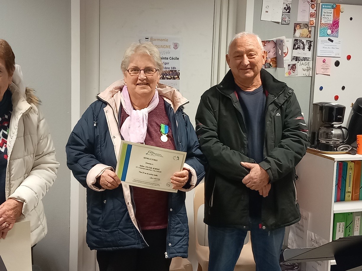 Médaille Bénévolat Monique Deligny 2