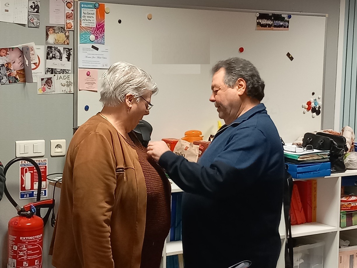 Médaille Bénévolat Nathalie Roussel